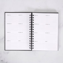 Load image into Gallery viewer, Any Quote White Marble Weekly Planner
