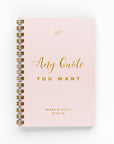 Any Wedding Quote Foil Lined Notebook