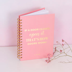 Any Quote Foil Lined Notebook