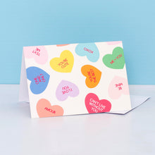 Load image into Gallery viewer, &quot;Candy Hearts&quot; Greeting Card
