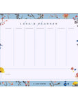 Flowers Weekly Desk Planner