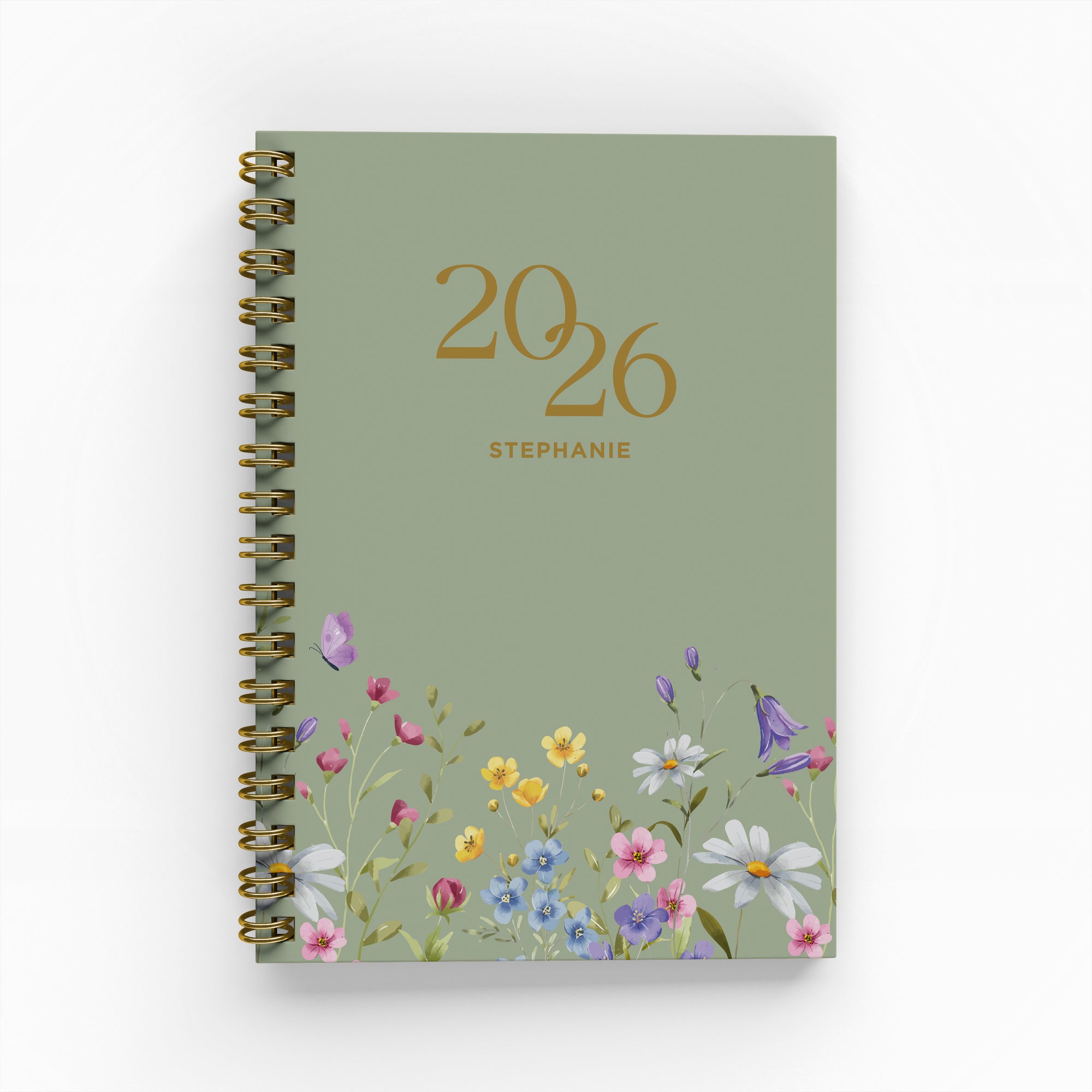 Secret Garden Foil Academic Planner