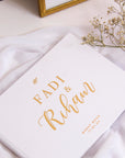 Playful Names Foil Wedding Guest Book