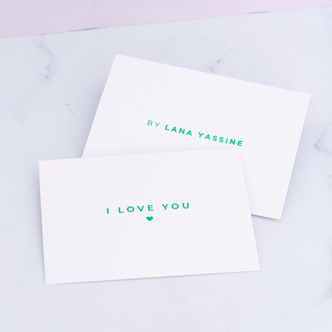 I Love You Greeting Card