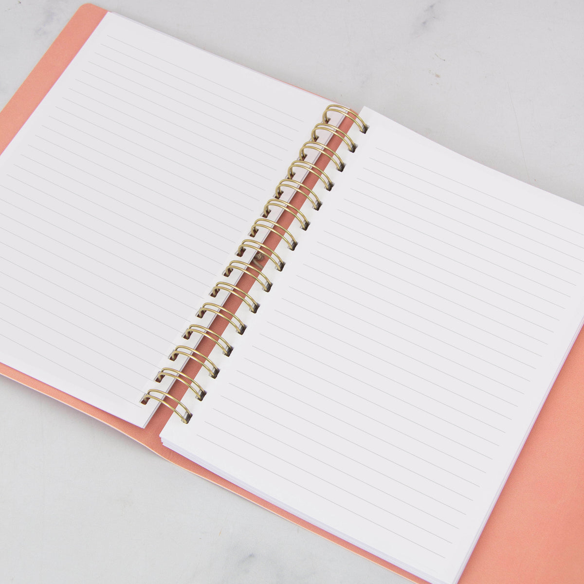 Lined Notebook Vegan Leather Wrap