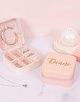 Pink Leather Jewelry Box