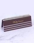Coffee & Cream Foil Undated Weekly Planner