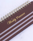 Coffee & Cream Foil Undated Weekly Planner