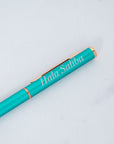 Metallic Turquoise Pen