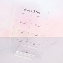 Load image into Gallery viewer, Acrylic Desk Stand - Weekly Planner
