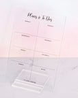 Acrylic Desk Stand - Weekly Planner