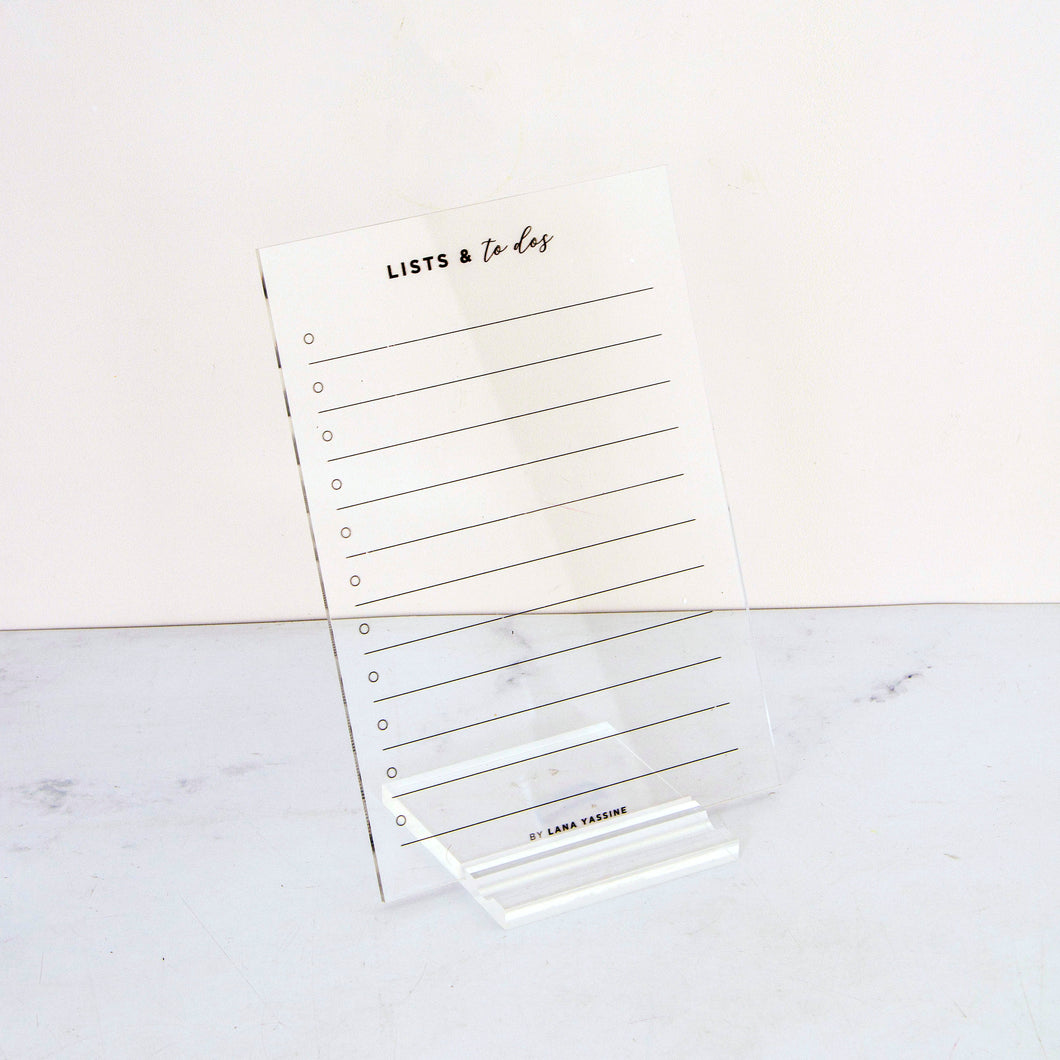 Acrylic Desk Stand - To Do List
