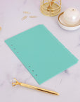 Turquoise Binder Divider Tabs A5