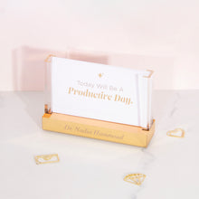 Load image into Gallery viewer, Affirmation Cards for Acrylic Gold Desk Stand
