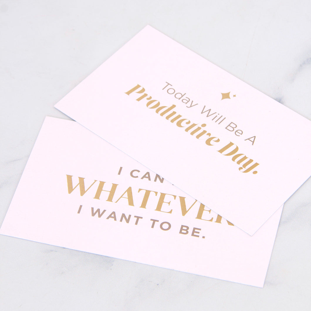 Affirmation Cards for Acrylic Gold Desk Stand
