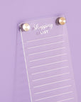 Shopping List Acrylic Fridge Board