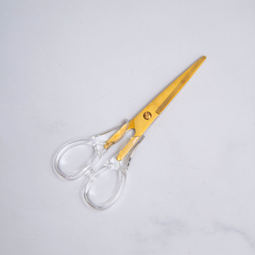 Acrylic Gold Scissors