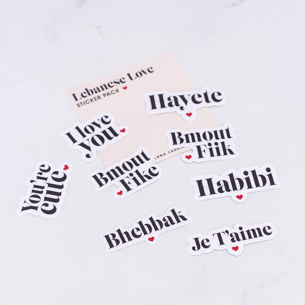 Lebanese Love Sticker Pack