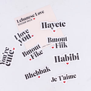 Lebanese Love Sticker Pack