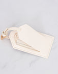 Off-White Vegan Leather Luggage Tag