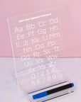 Acrylic Desk Stand - Learn Your Alphabets & Numbers