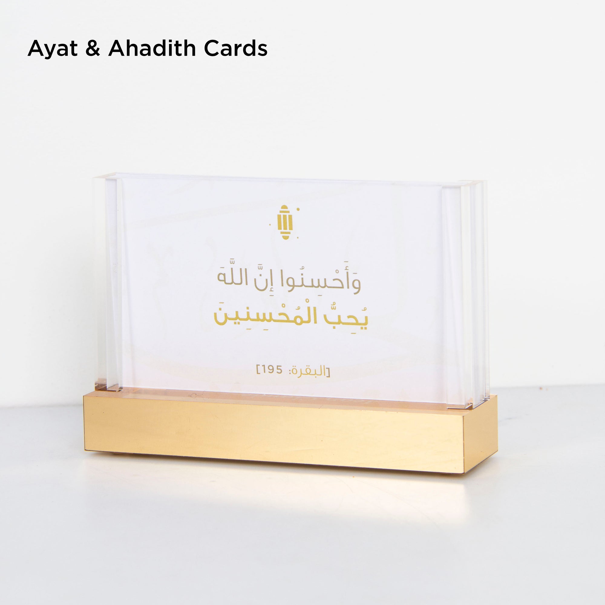 Acrylic Gold Desk Stand