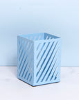 Metal Blue Pen Holder