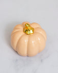 Petite Peach Pumpkin Ceramic Decor