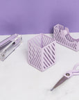 Metal Purple Pen Holder