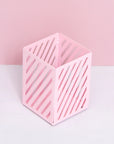 Metal Pink Pen Holder
