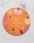 Pumpkin Spice Coaster Orange