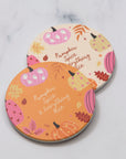 Pumpkin Spice Coaster Orange