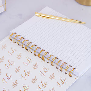 Wedding Plans & Notes Foil Lined Notebook