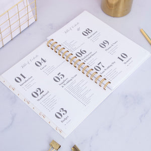 Plans & Notes Foil Wedding Planner