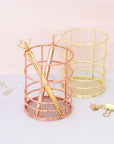 Round Wire Gold Pen Holder