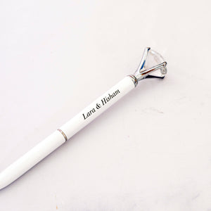 Diamond White & Silver Pen