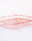 Wire Rose Gold Paper Rack