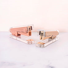 Load image into Gallery viewer, Acrylic Rose Gold Stapler
