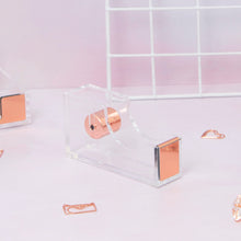 Load image into Gallery viewer, Acrylic Rose Gold Tape Dispenser
