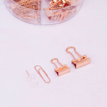 Load image into Gallery viewer, Paper Clips &amp; Pins Bundle Rose Gold
