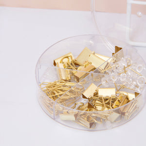 Paper Clips & Pins Bundle Gold