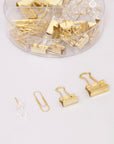 Paper Clips & Pins Bundle Gold