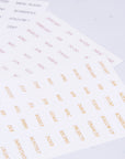 Foil Stickers for Binder Divider Tabs