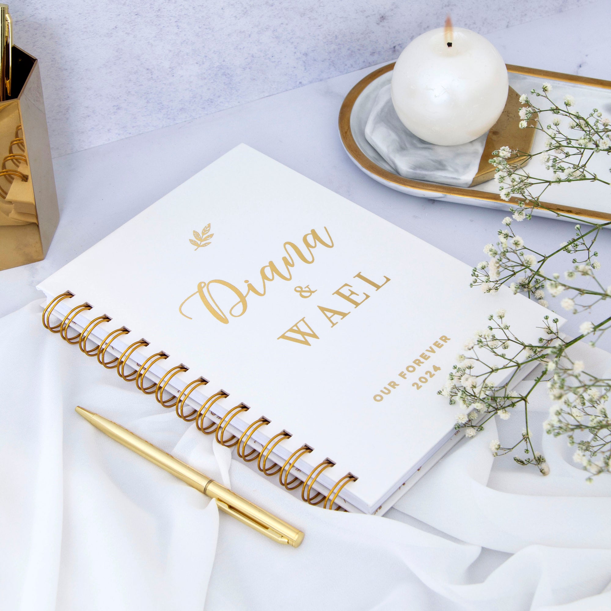 Playful Names Foil Wedding Planner