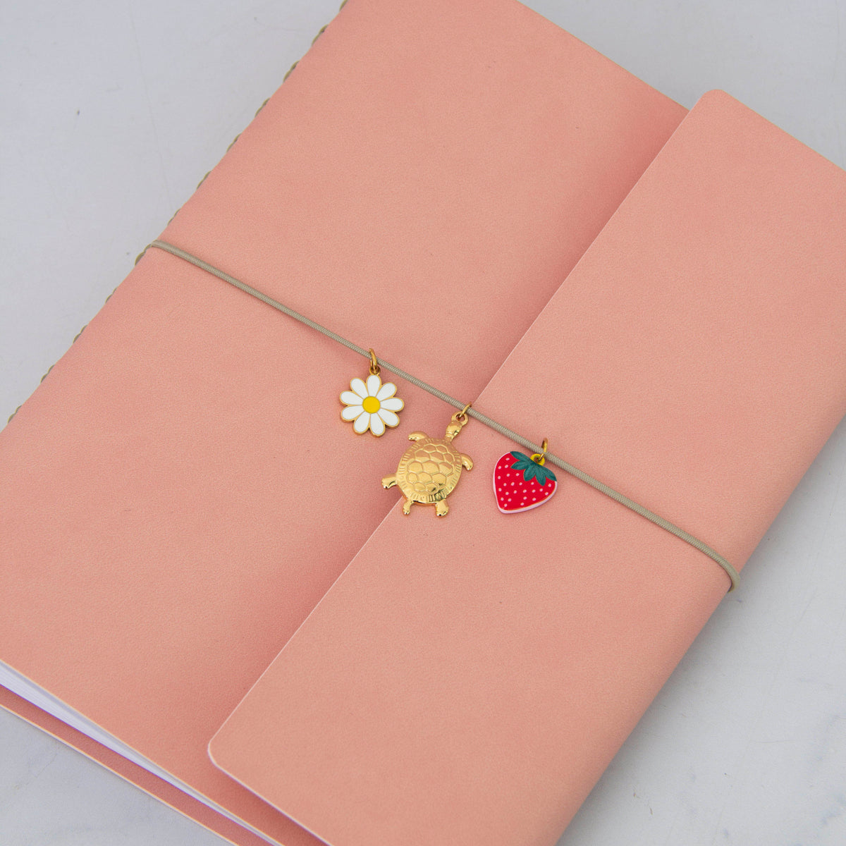 Lined Notebook Vegan Leather Wrap