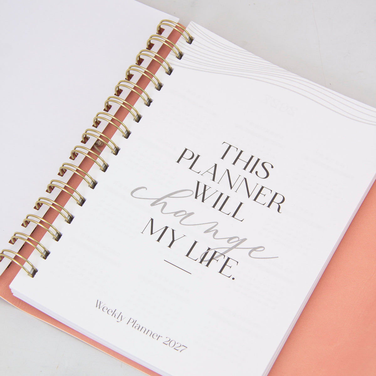 Weekly Planner Vegan Leather Wrap