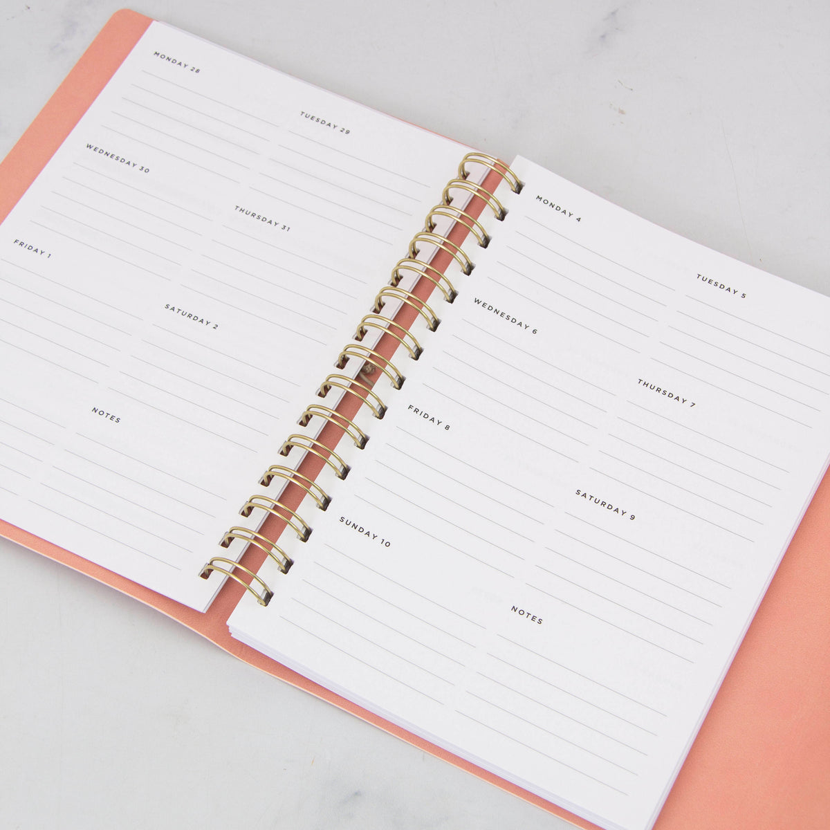 Weekly Planner Vegan Leather Wrap
