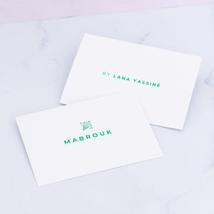 Mabrouk Greeting Card