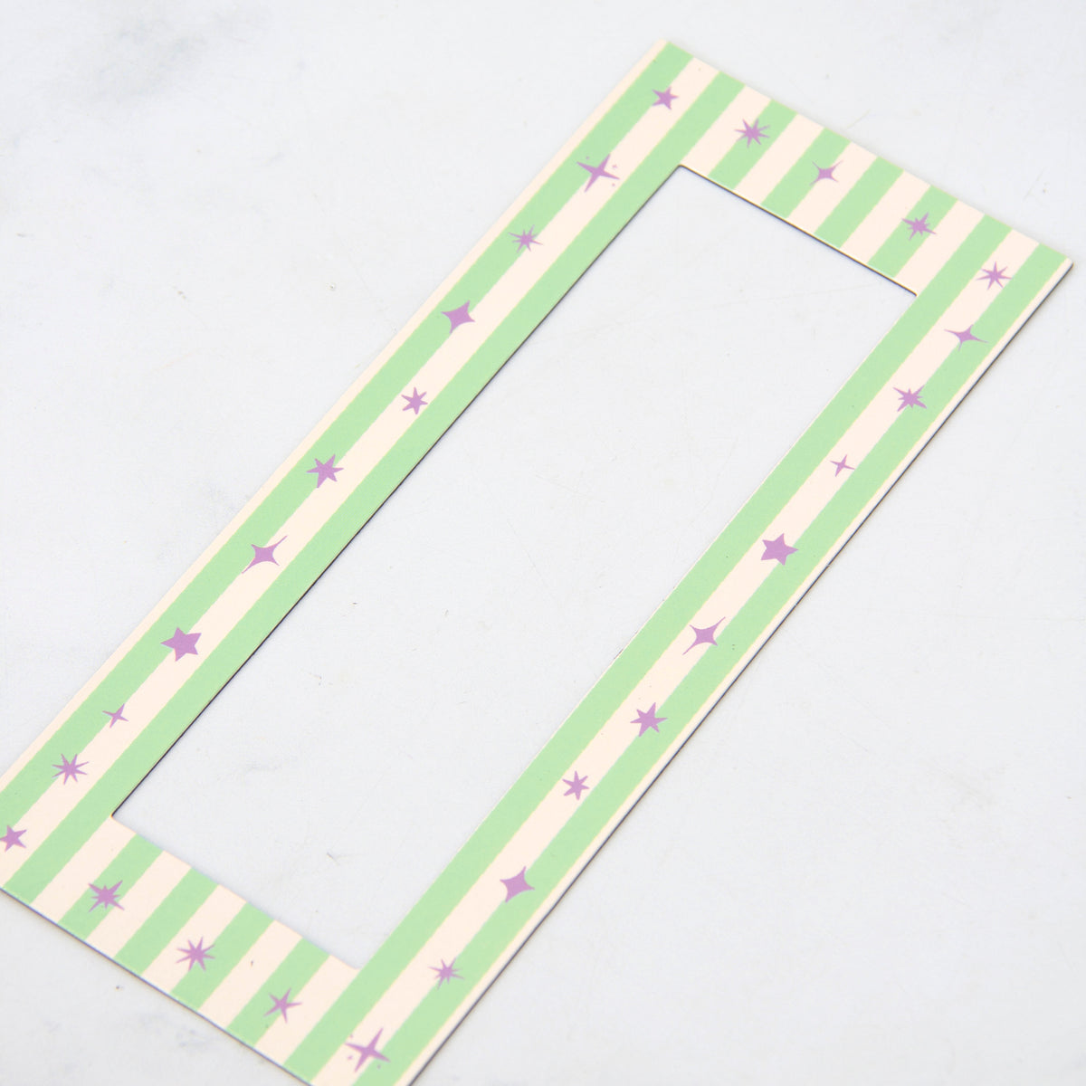 Minty Stripes - Photo Strip Frame Magnet