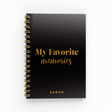 Load image into Gallery viewer, My Favorite Memories A6 Foil Lined Notebook
